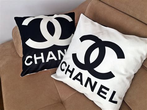 chanel throw pillows|Chanel pillows for bed.